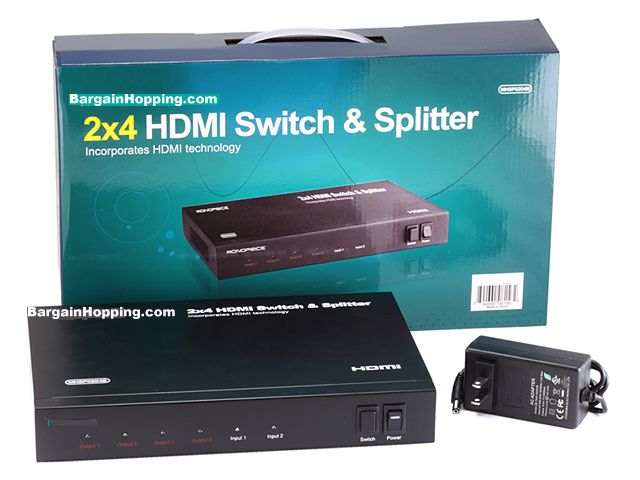 2x4 HDMI Switch & Splitter